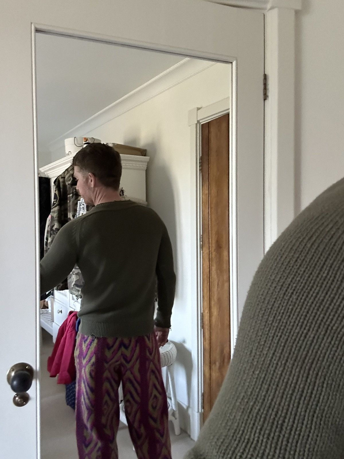 Saint Laurent Paris $990 Saint Laurent Green destroyed knit sweater Size US M / EU 48-50 / 2 - 8 Thumbnail