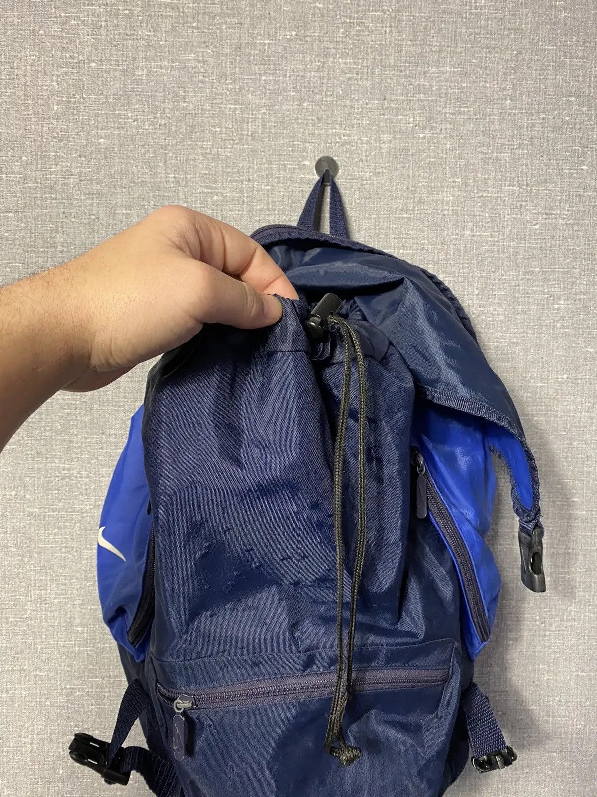 Nike × Vintage Vintage Y2K Nike Big Logo Backpack Size ONE SIZE - 12 Thumbnail