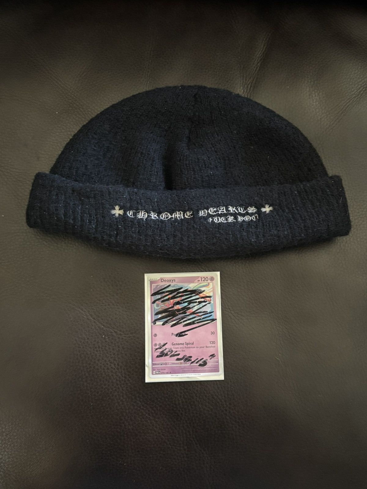 Chrome Hearts Chrome Hearts Black Plus Wool Beanie Size ONE SIZE - 4 Thumbnail