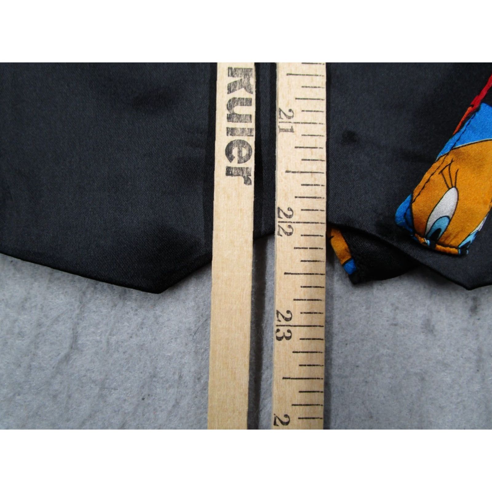Vintage VINTAGE Looney Tunes Men’s Silk Vest Small Black Cartoon 90s Retro Steampunk Size US S / EU 44-46 / 1 - 6 Thumbnail