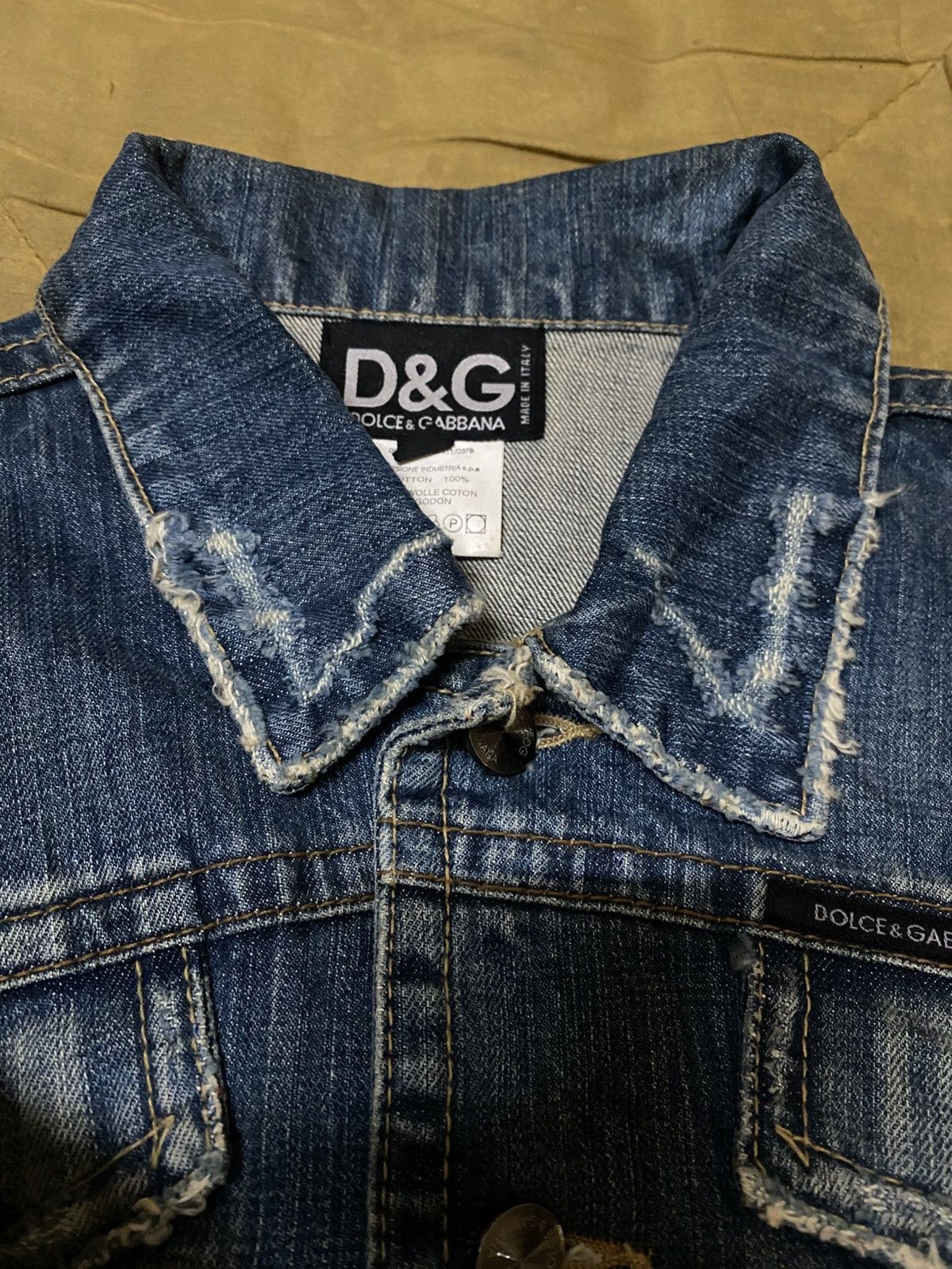 Dolce & Gabbana D&G Nicely Faded Type 3 Style Denim Jacket Size US M / EU 48-50 / 2 - 10 Thumbnail