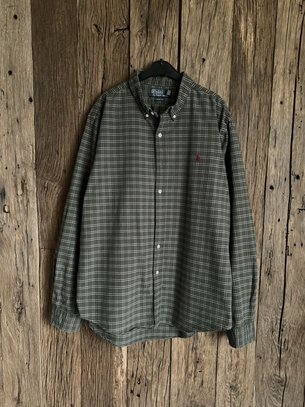 Polo Ralph Lauren × Ralph Lauren × Vintage Vintage 90s Polo Ralph Lauren Flannel Buttons Shirt Size US L / EU 52-54 / 3 - 2 Thumbnail
