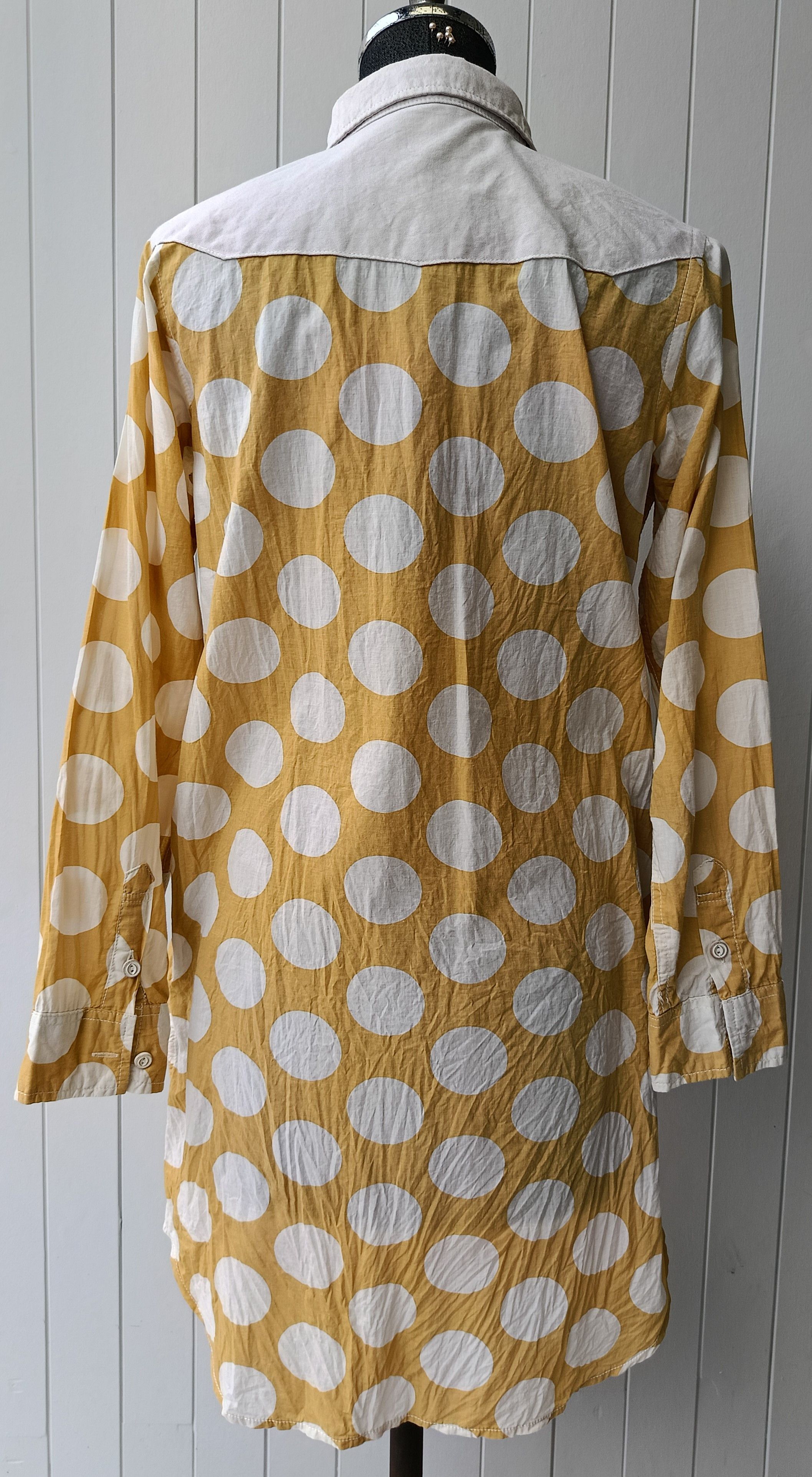 go slow caravan Go Slow Caravan 1 comfortable yellow circles dress shirt Size S / US 4 / IT 40 - 10 Thumbnail