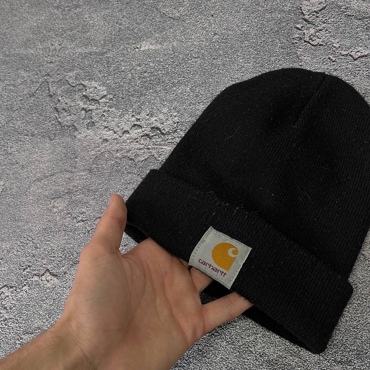 Carhartt Vintage Carhartt Knit Hat Black 90s OneSize Fits All Size ONE SIZE - 4 Thumbnail