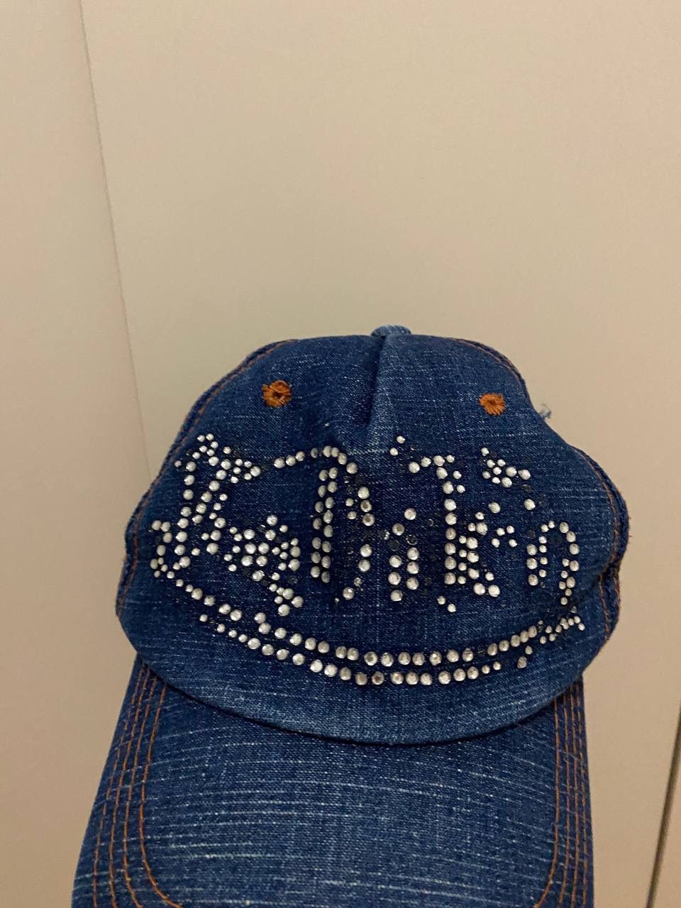 Japanese Brand × Vintage × Von Dutch Von Dutch custommade originalg rhinestones cap Size ONE SIZE - 2 Thumbnail