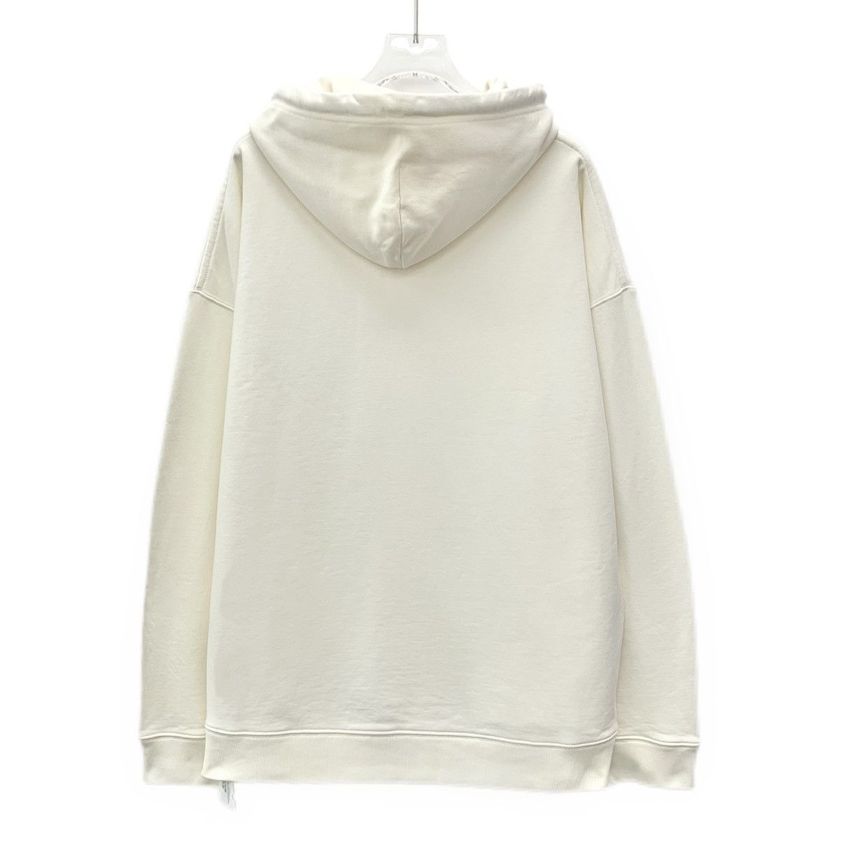 Loewe Loewe Beige Logo Leather Patch Hooded Sweatshirt K26WX Size US S / EU 44-46 / 1 - 2 Thumbnail
