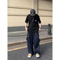 Japanese Brand Megumi x Yoko Street Wash Vintage Pocket Cargo Loose Jeans Size US 32 / EU 48 - 7 Thumbnail