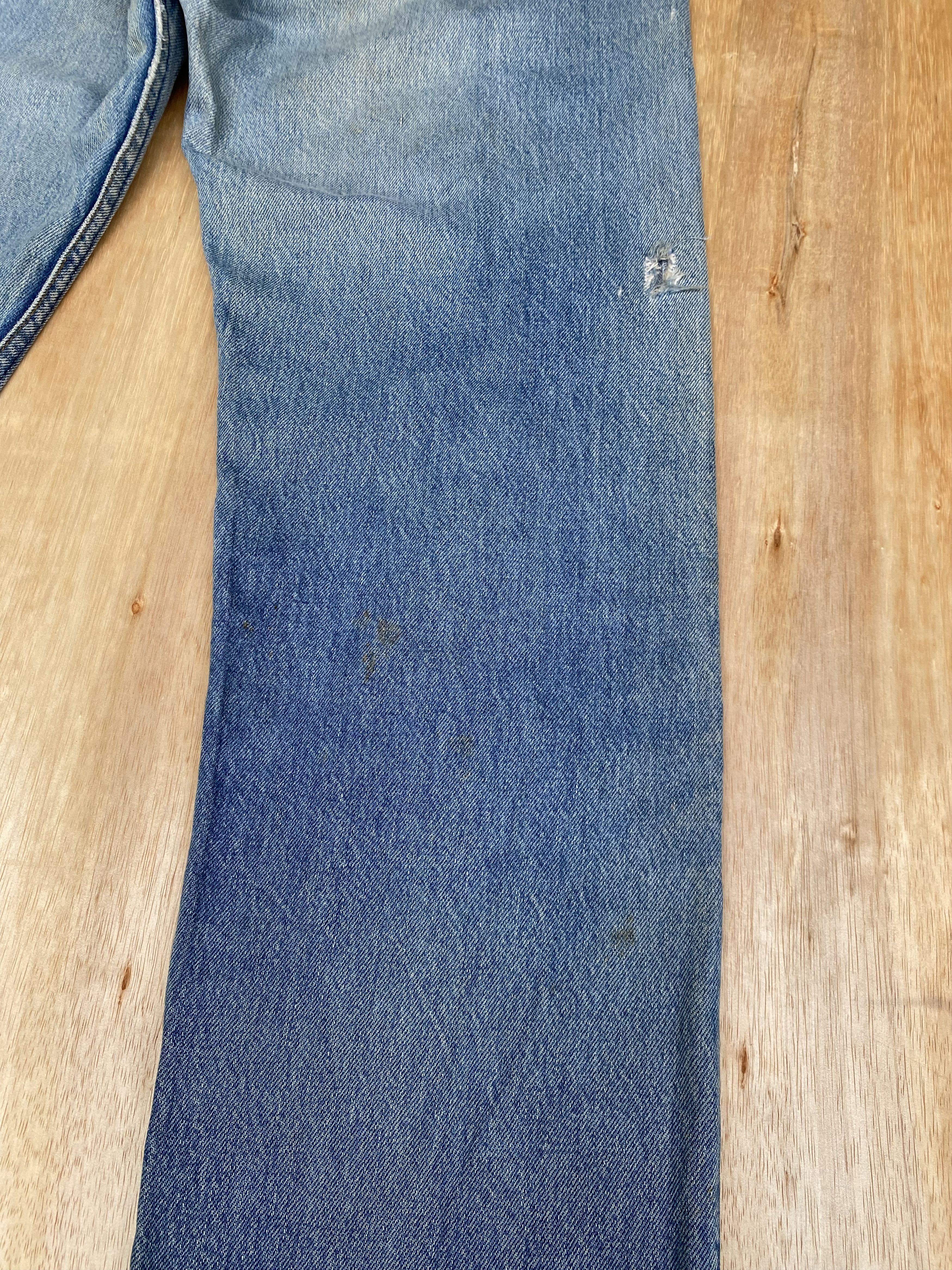 Levi's × Vintage Vintage 70s Levis 501 Single R Distressed dirty stonewash Size US 32 / EU 48 - 9 Thumbnail