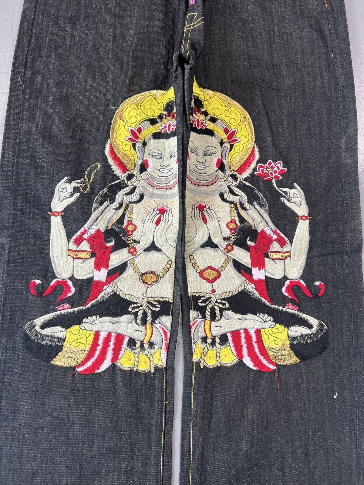 Christian Audigier Vintage super rare edhardy by Christian Audigher denim - 39 Size US 39 - 1 Thumbnail