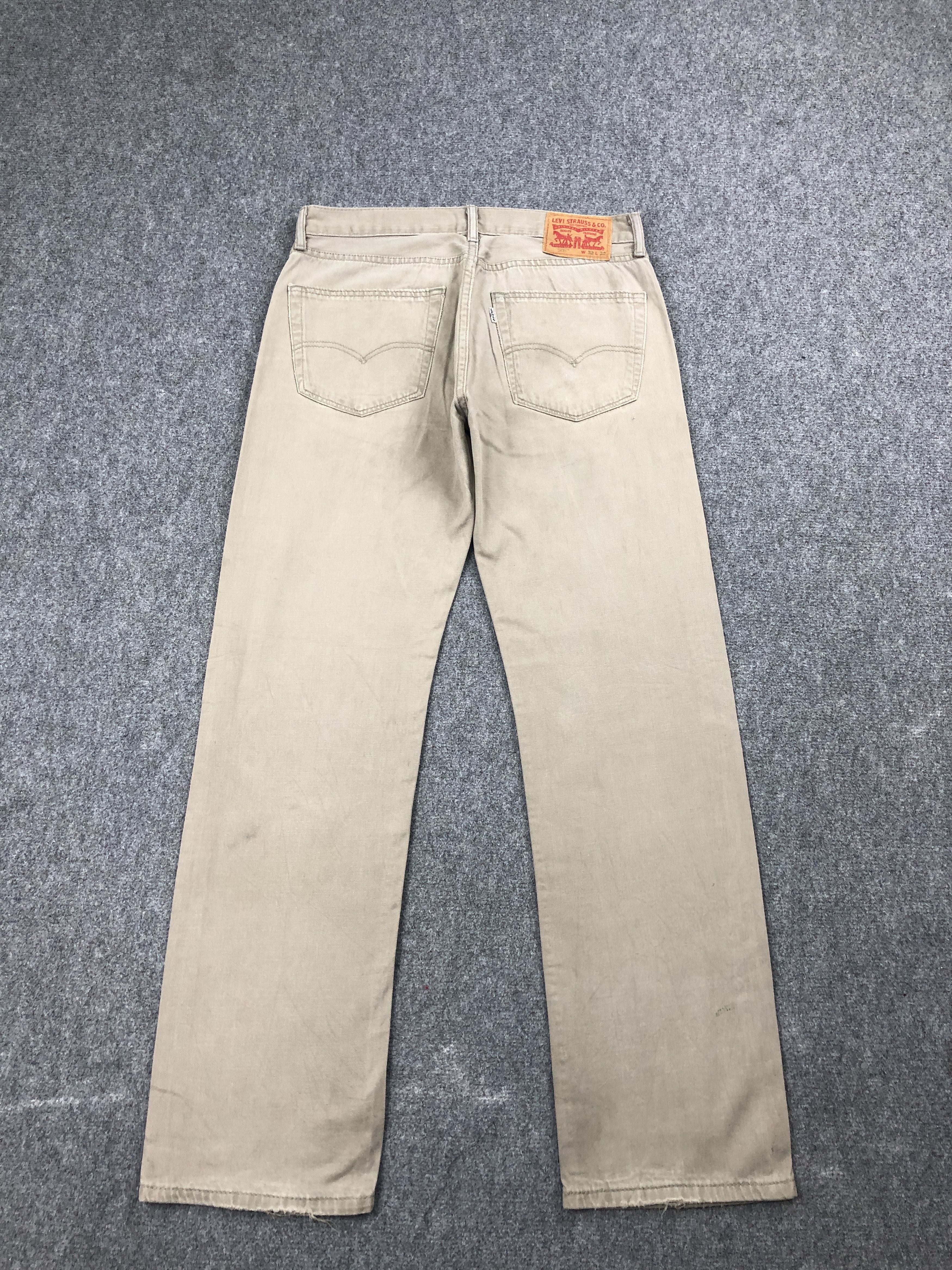 Levi's Vintage Levis 505 Light Brown Jeans DP2534 Size US 31 - 4 Thumbnail