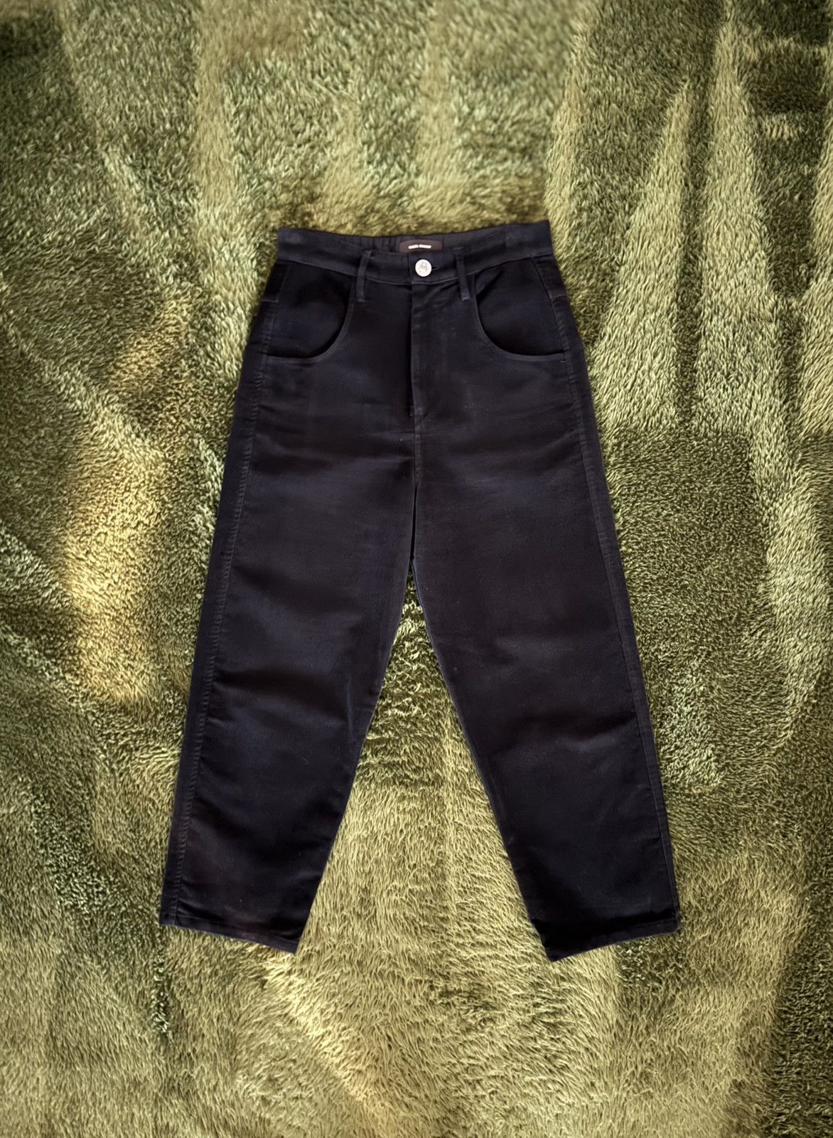 Isabel Marant [EU 36] Isabel Marant Textured Pants Black Size 26" / US 2 / IT 38 - 1 Thumbnail