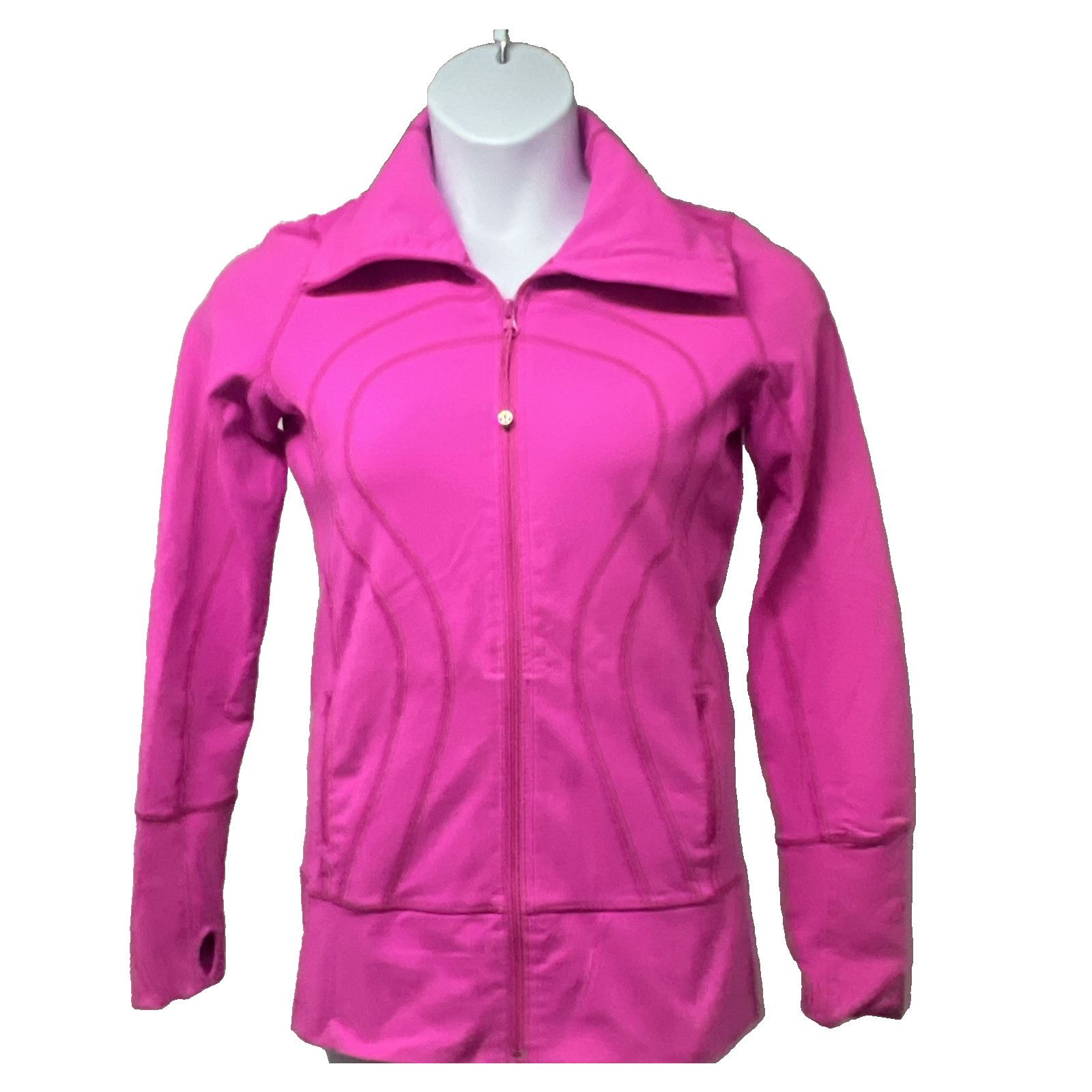 Lululemon Lululemon In Stride Hot Pink Zip Up Track Jacket Sz 8 Size M / US 6-8 / IT 42-44 - 3 Thumbnail