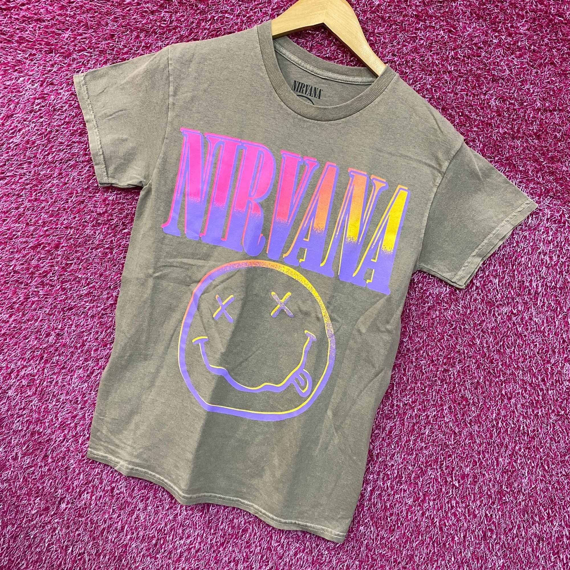 Nirvana Nirvana Nevermind Tour Hyperwave Smiley Grunge Band Tee S Size US S / EU 44-46 / 1 - 3 Thumbnail