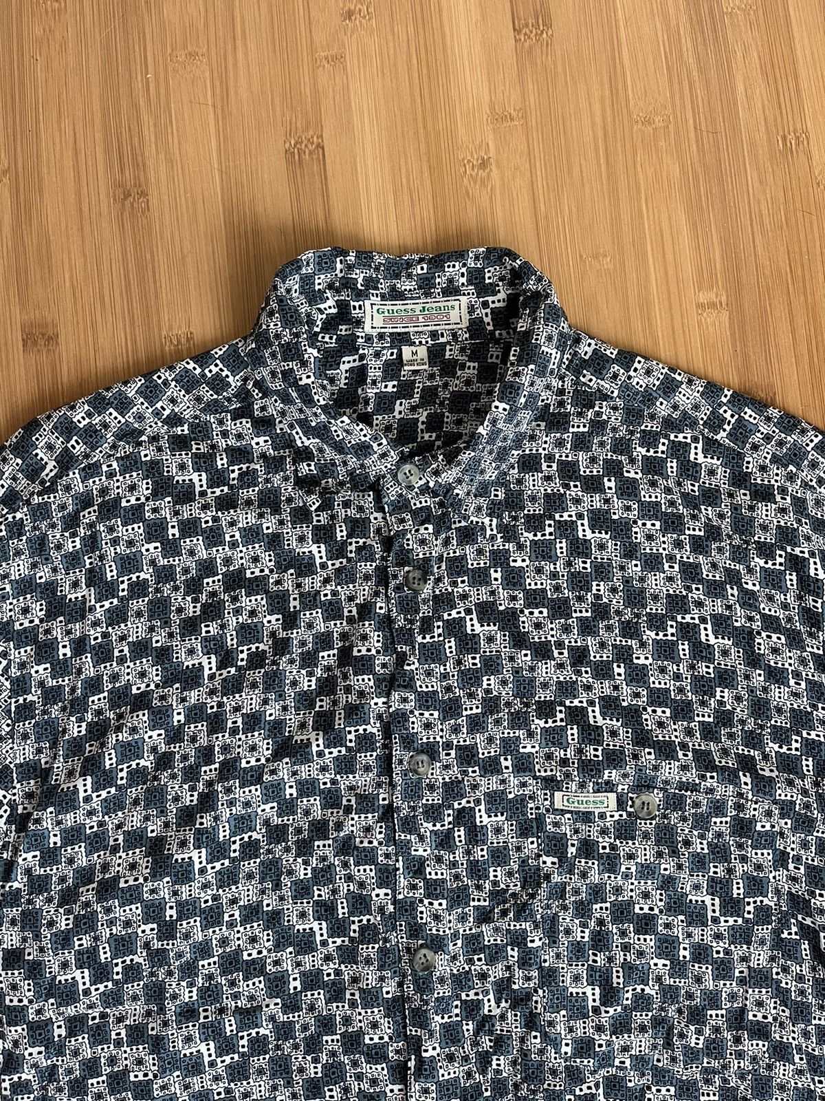 Guess Vintage Guess Collard Shirt Size US L / EU 52-54 / 3 - 4 Thumbnail
