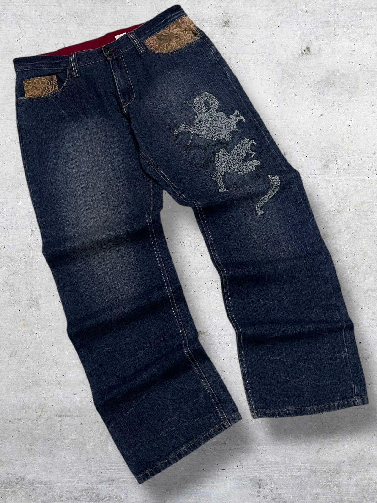 Beauty Beast VINTGE MULTIPOCKET SUKAJAN EMBROIDERED JAPAN INFINITY DENIM Size US 34 / EU 50 - 8 Thumbnail