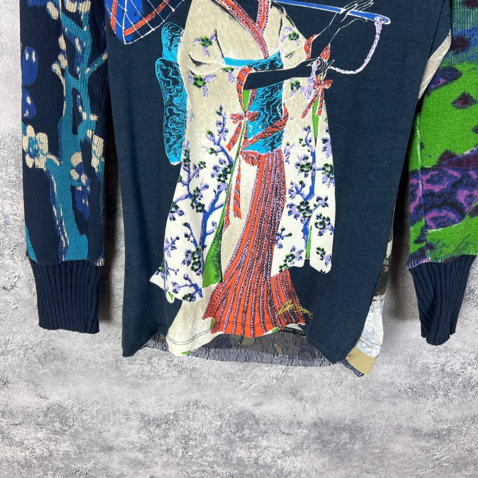 Desigual Desigual Sweater Women's Size S Multicolor Long Sleeve ` Size S / US 4 / IT 40 - 3 Thumbnail