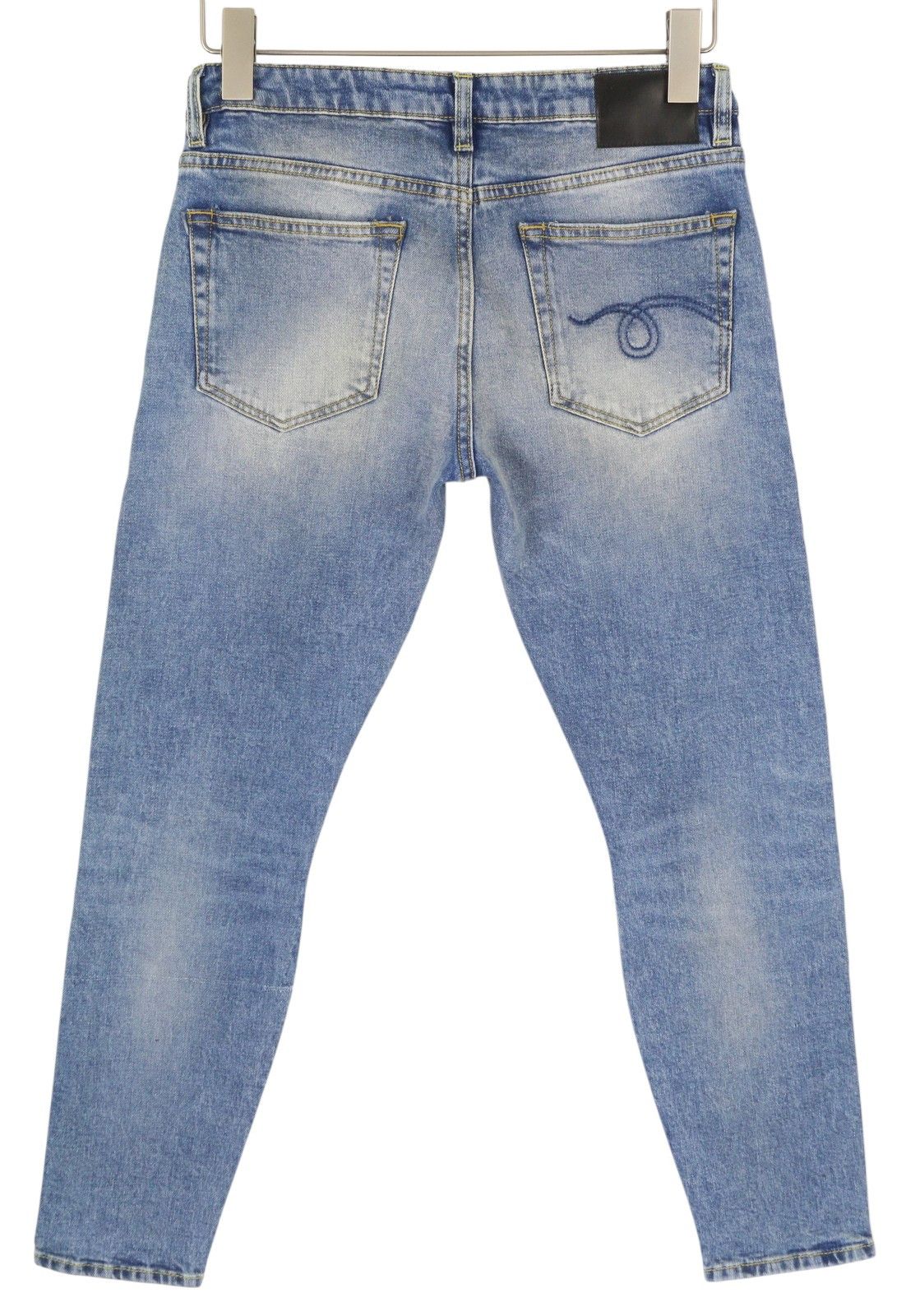 R13 BOY SKINNY 27 Jasper Stretch Washed Faded Ankle 86338 Size 27" / US 4 / IT 40 - 4 Thumbnail