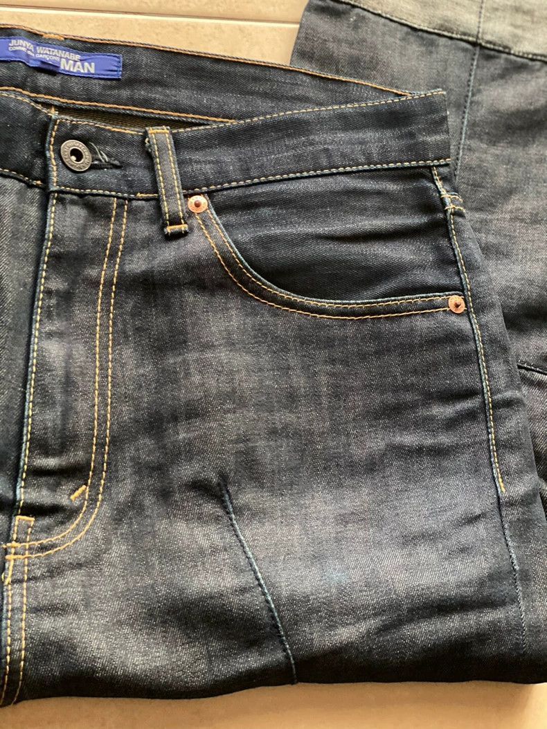 Junya Watanabe JUNYA WATANABE MAN Denim Capri Pants Size US 27 - 4 Thumbnail