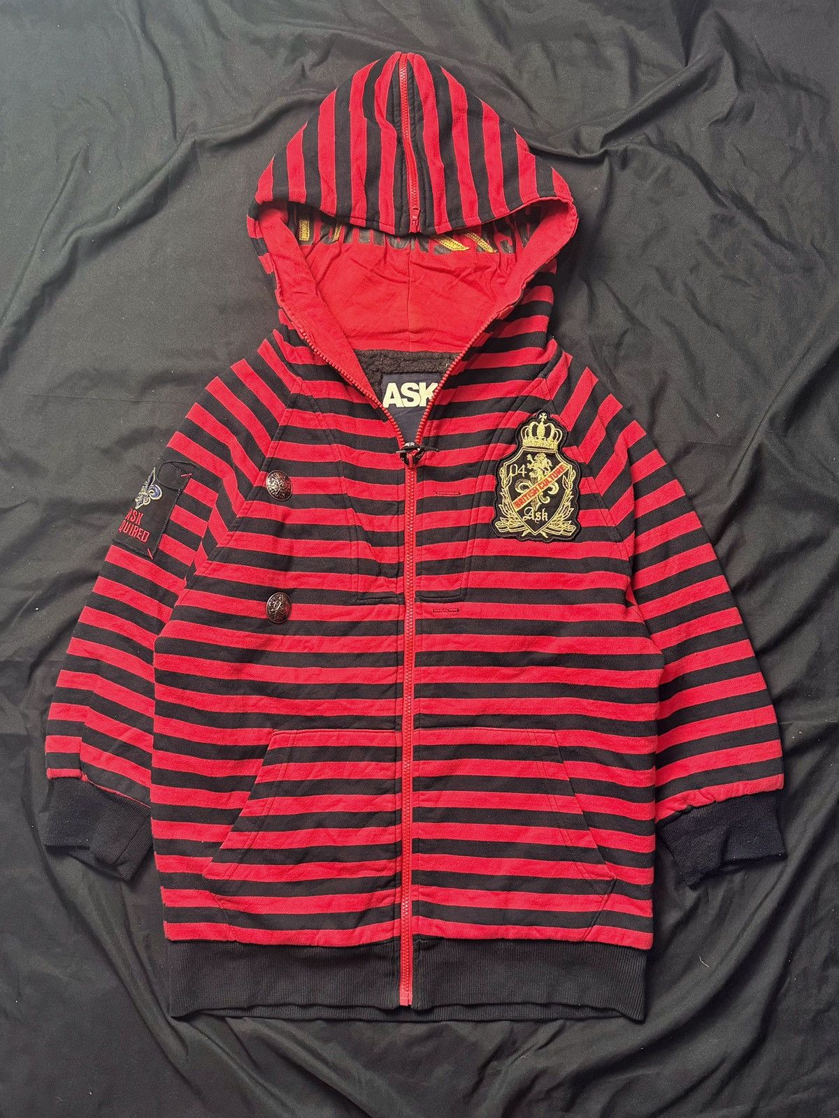Hysteric Glamour × If Six Was Nine × Japanese Brand Ask enquired british striped hoodie mid sleeve Size US M / EU 48-50 / 2 - 2 Thumbnail