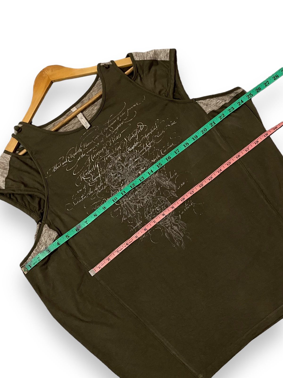 Japanese Brand OzzCroce Japanese Gothic Embroidery Poem Tank Tops Size M / US 6-8 / IT 42-44 - 11 Thumbnail