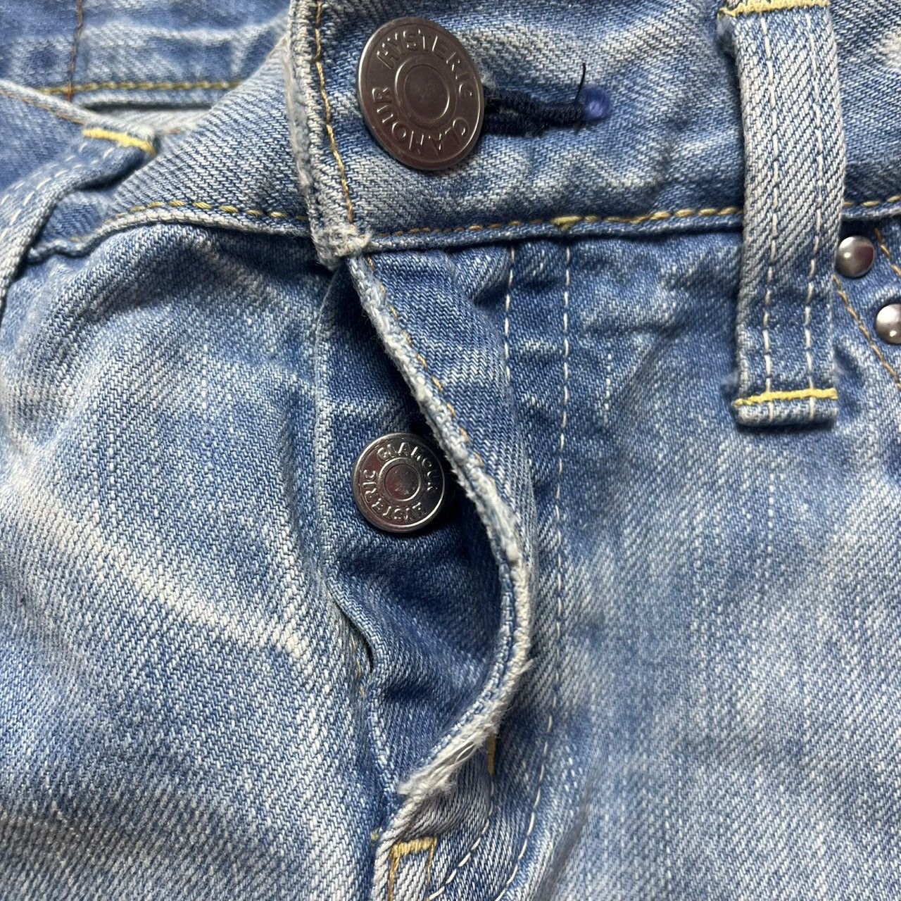 Hysteric Glamour × Le Grande Bleu (L.G.B.) Hysteric Glamour Denim Mini Skirt Size 31" - 10 Thumbnail