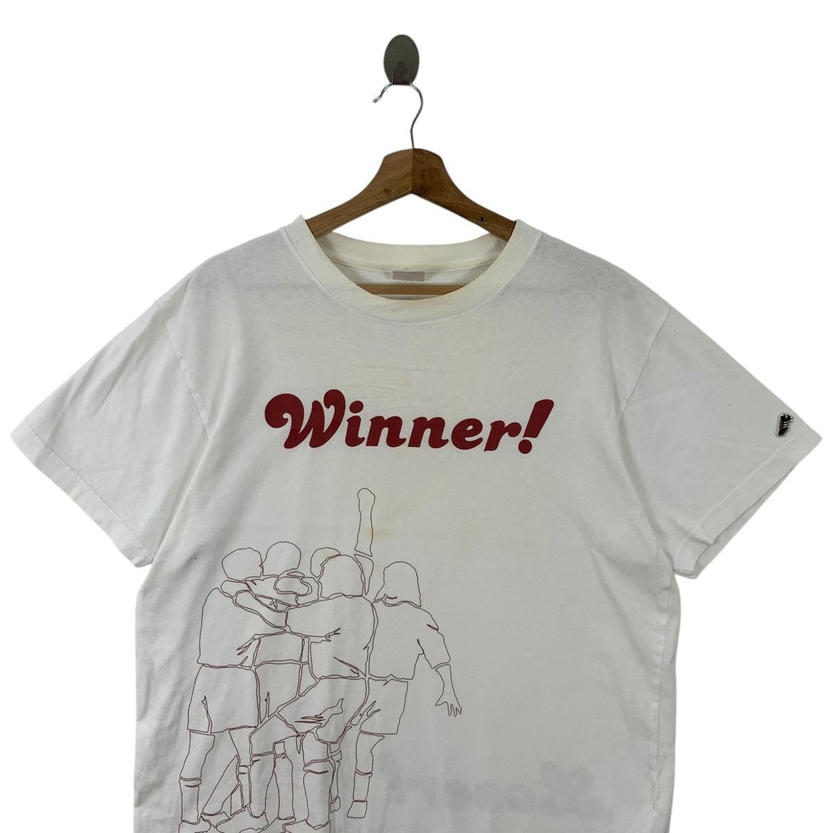Adidas Vintage ADIDAS ORIGINALS WINNER Loser Football Tee Shirt Size US M / EU 48-50 / 2 - 2 Thumbnail