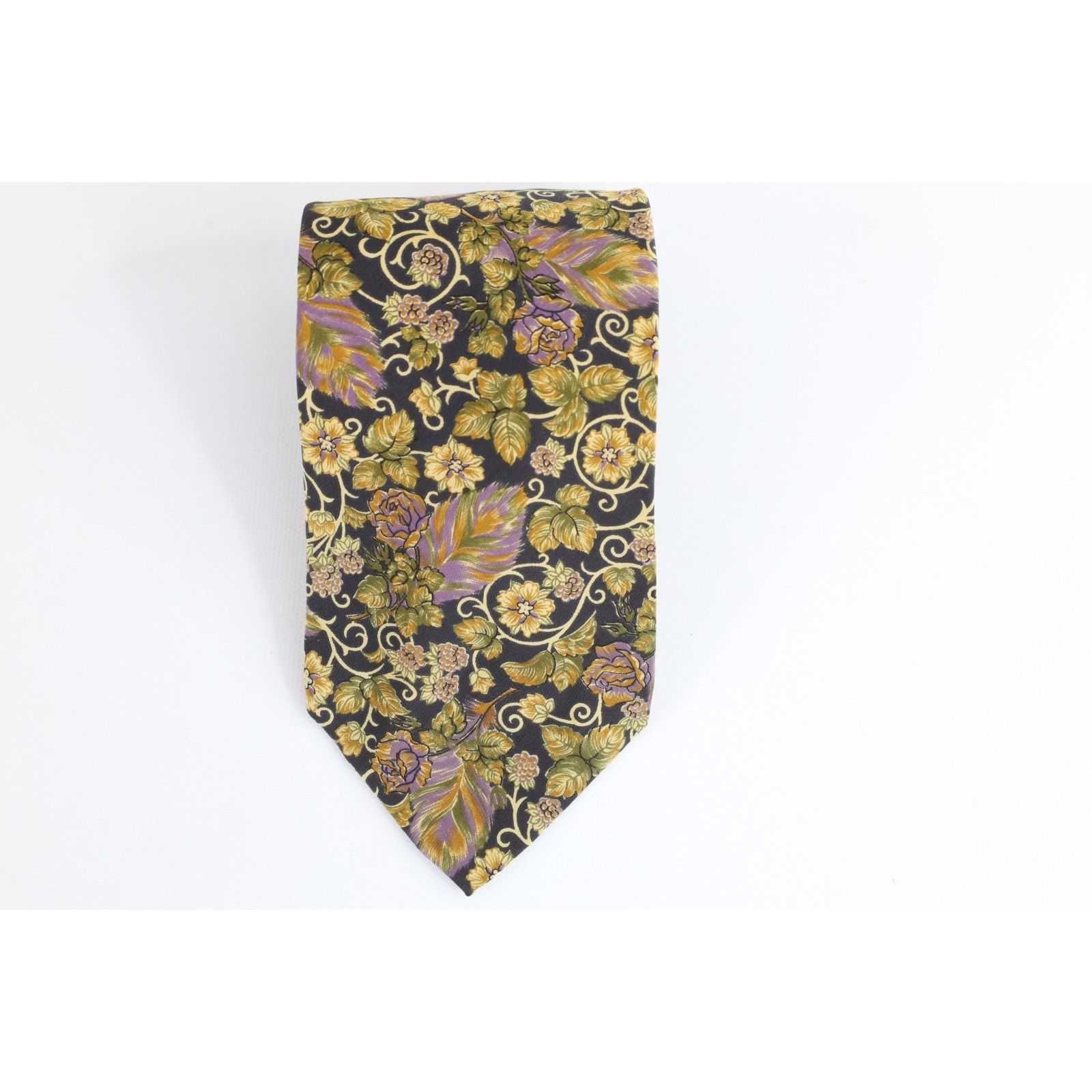 Christian Dior Monsieur Vintage 90s Christian Dior Silk Flower Floral Neck Tie Size ONE SIZE - 1 Thumbnail