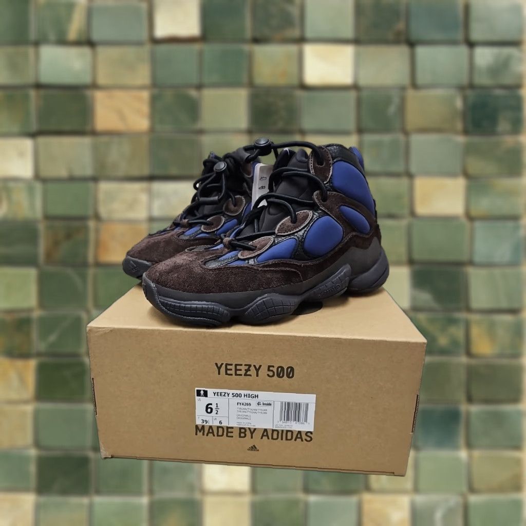 Adidas adidas Yeezy 500 High Top Mens Blue Sneakers Casual Shoes FY4269 Size 6.5 Mens Size US M / EU 48-50 / 2 - 1 Thumbnail