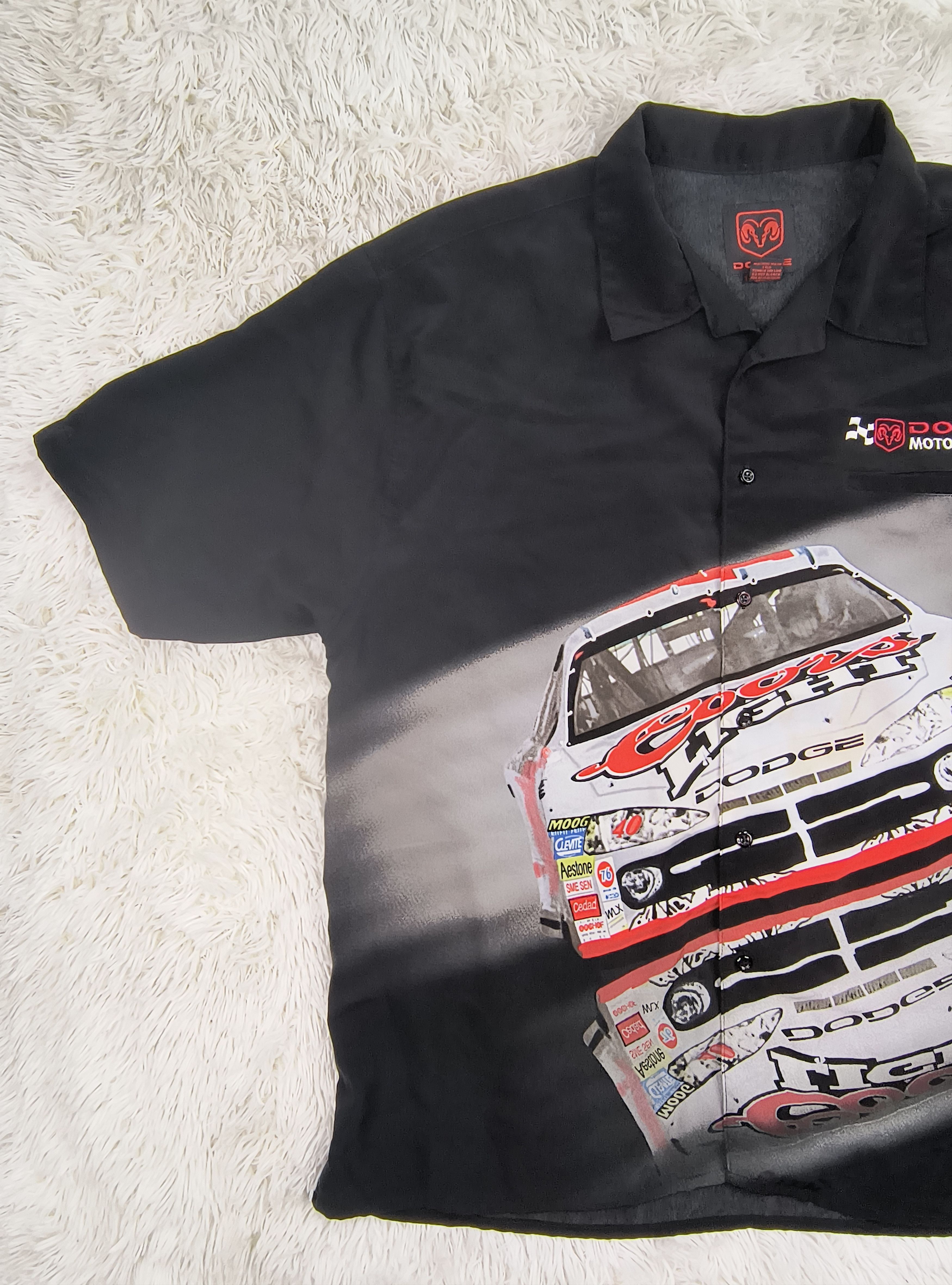 NASCAR Vintage Dodge motorsports button up shirt Size US XL / EU 56 / 4 - 5 Thumbnail