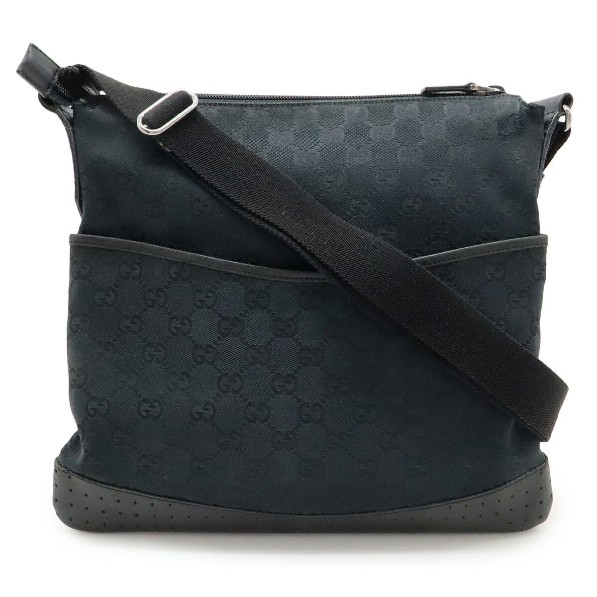 Gucci Gucci Gucci GG Canvas Leather Shoulder Bag Leather Shoulder Bag 145857 DUTY FREE for USA Size ONE SIZE - 1 Thumbnail