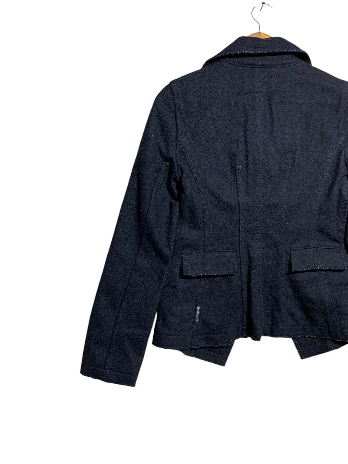 Armani × Armani Collezioni 🔥ARMANI JEANS WOOL JACKETS BLACK Size M / US 6-8 / IT 42-44 - 6 Thumbnail