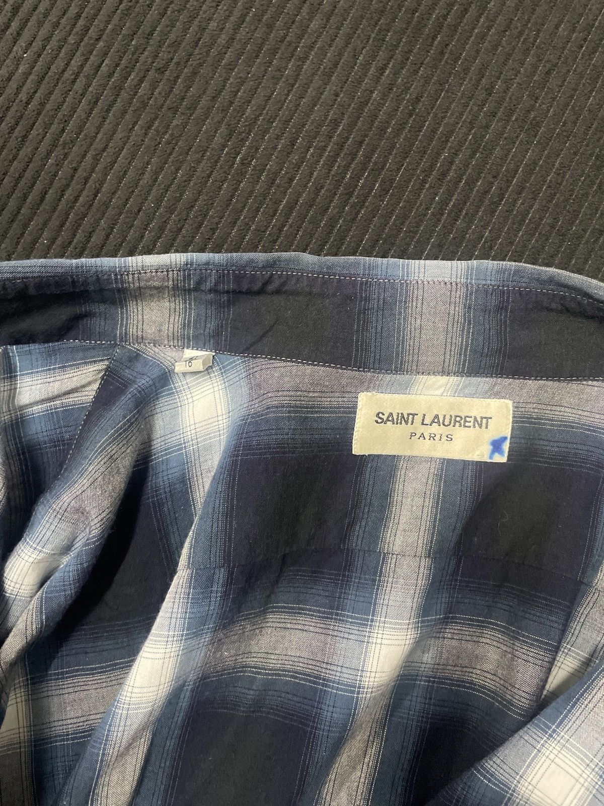 Saint Laurent Paris Saint Laurent Paris Shadow Shirt Size US M / EU 48-50 / 2 - 6 Thumbnail