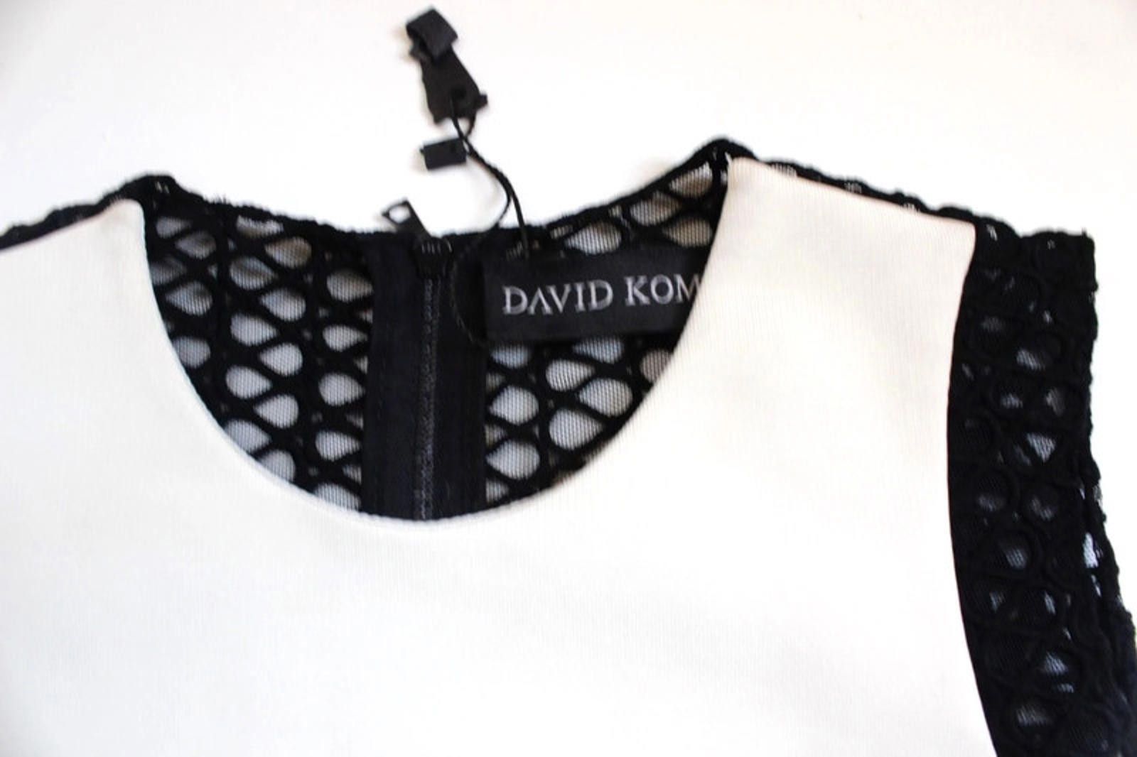Other David Koma Black White Contrast cotton-blend dress UK 12/ 10 Size M / US 6-8 / IT 42-44 - 6 Thumbnail