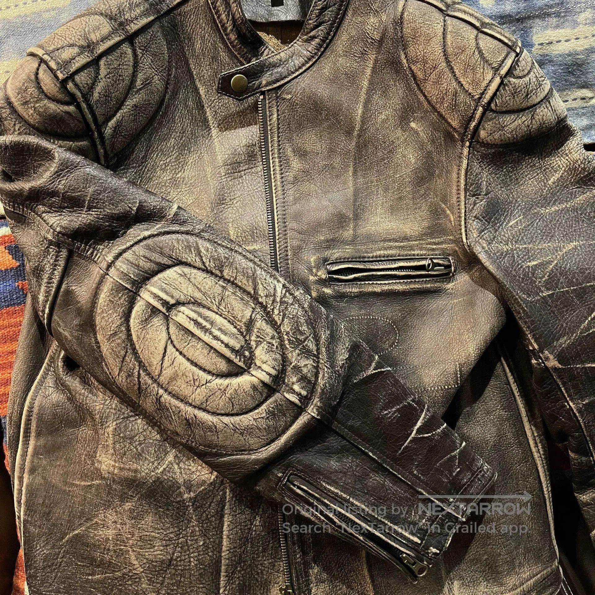 LVC Levi's Vintage Motorcycle Leather Jacket. Size US M / EU 48-50 / 2 - 6 Thumbnail