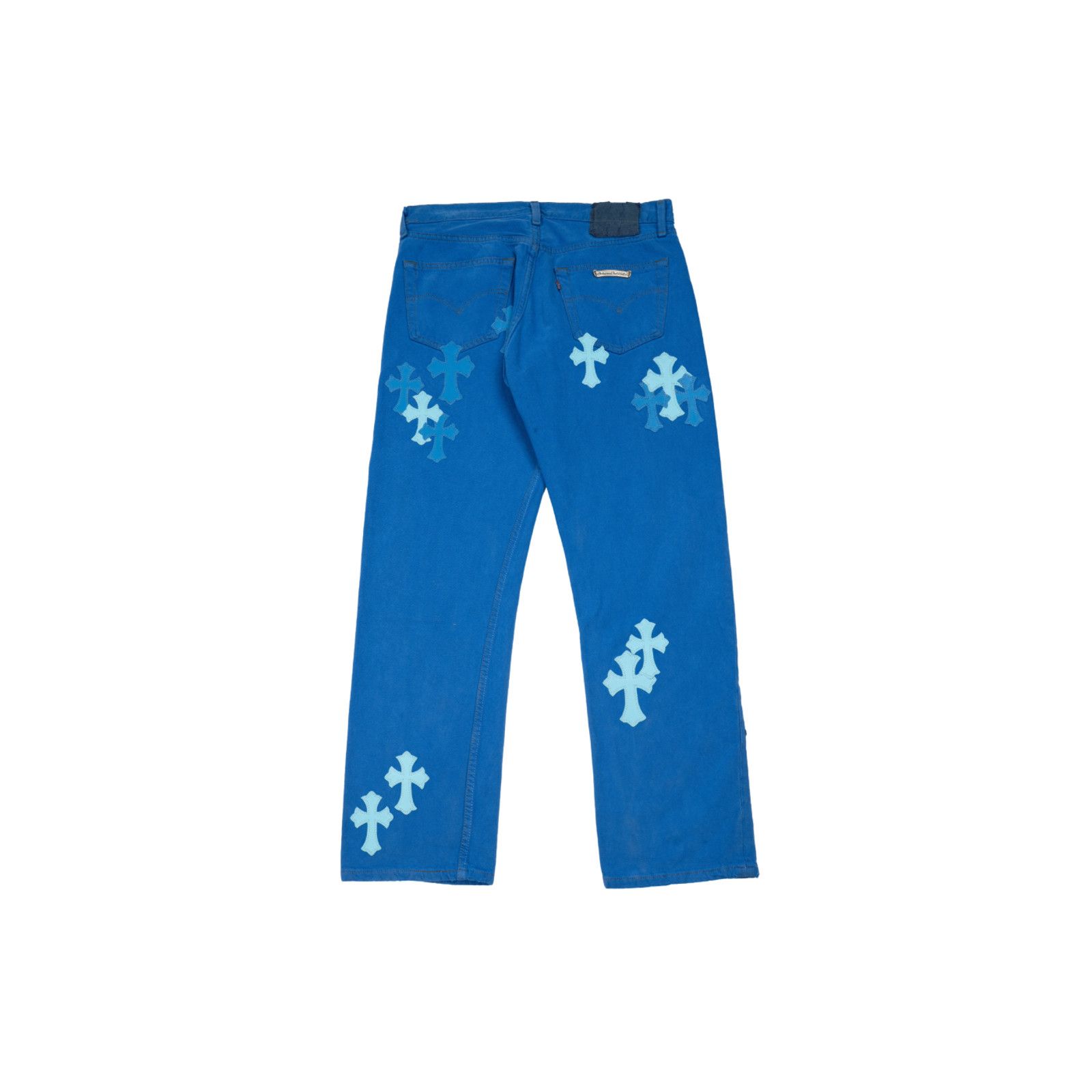 Chrome Hearts London Exclusive Blue Cross Patch Jeans Size US 36 / EU 52 - 2 Thumbnail