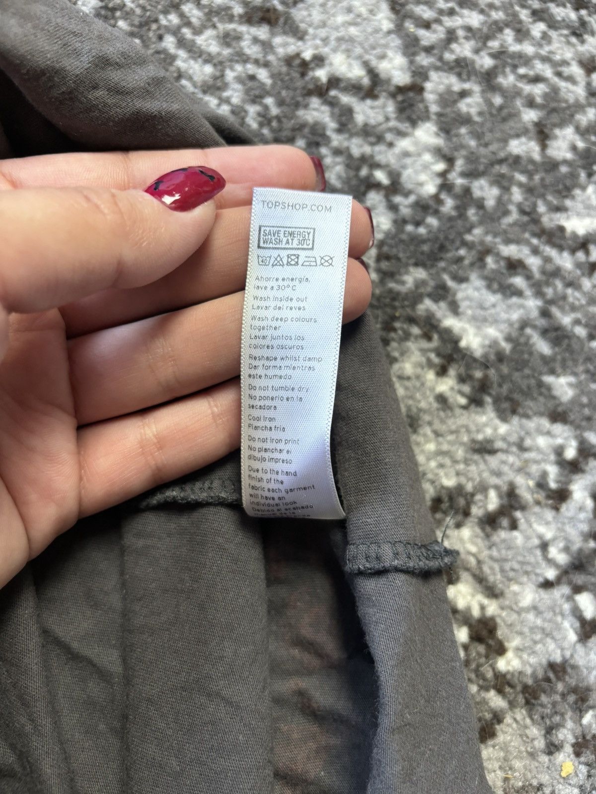 Topshop × Vintage Vintage Rebel Republic Wild Child Shirt Tail grey Tank Size M / US 6-8 / IT 42-44 - 5 Thumbnail