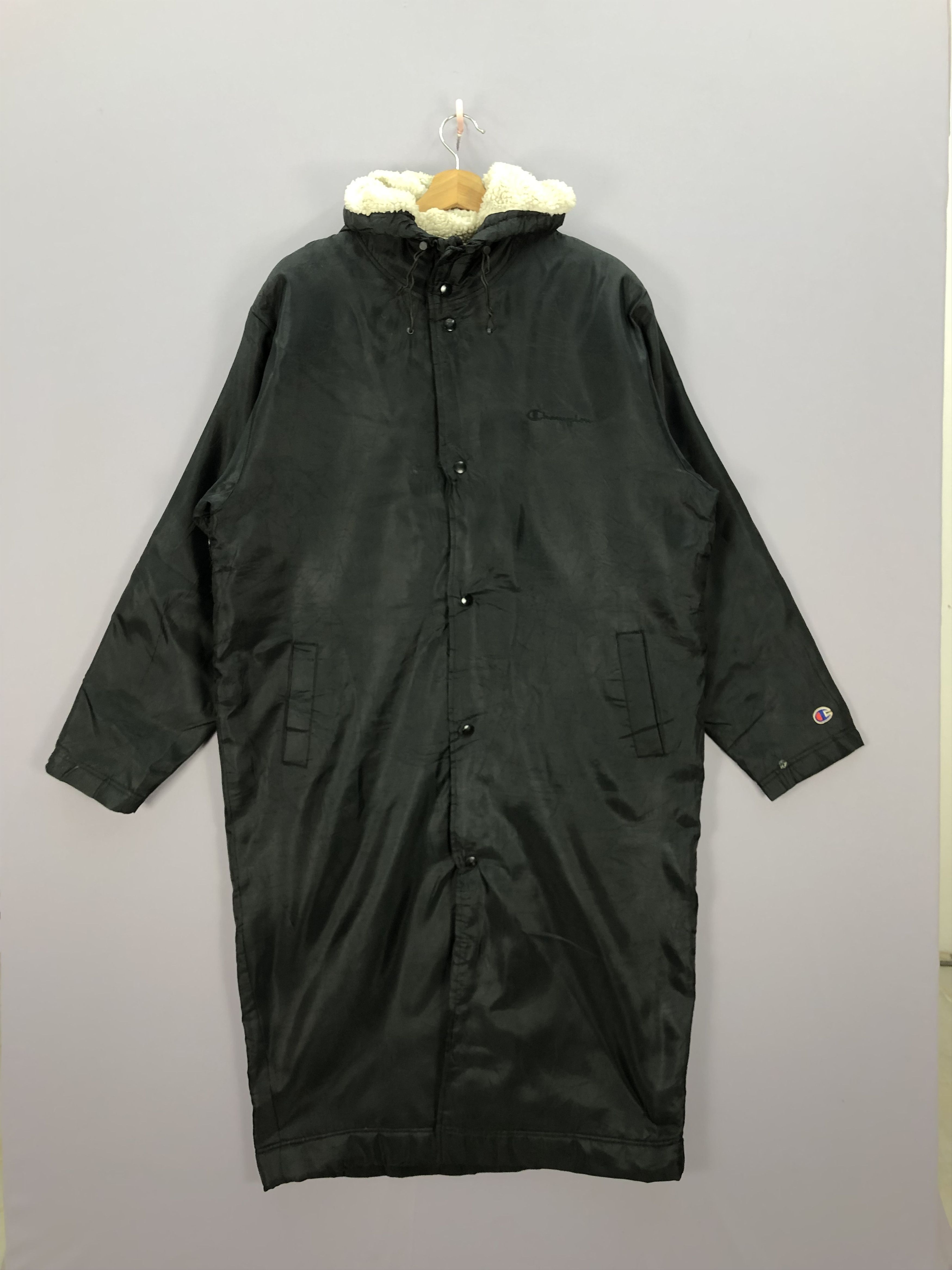 Champion Vintage Champion Windbreaker Fleece Hoodie Coach Jacket Size US L / EU 52-54 / 3 - 2 Thumbnail