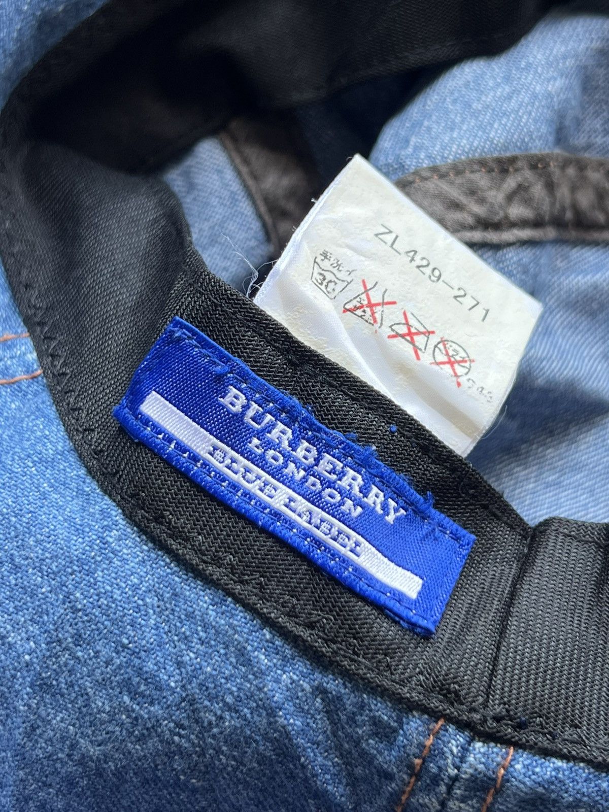 Burberry Burberry Blue Label Denim Bucket Hat Size ONE SIZE - 2 Thumbnail
