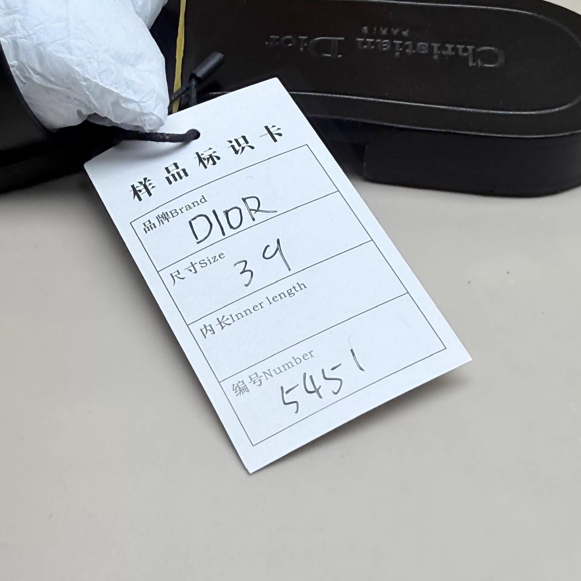 Dior Dior Black & Gold Logo Slipper 39 99 New Size US 8.5 / IT 38.5 - 8 Thumbnail
