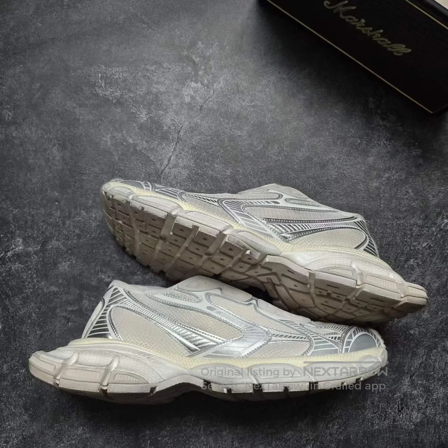 Balenciaga Balenciaga 3XL Grey White Slip-On Sneakers| Size US 10 / EU 43 - 8 Thumbnail