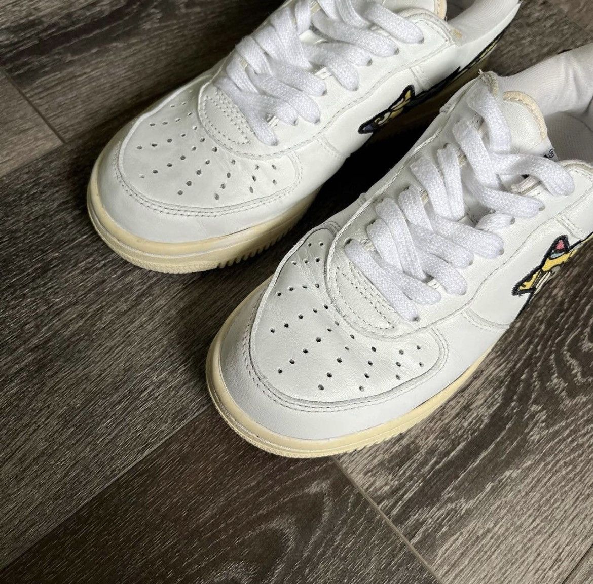 Bape A Bathing Ape Bapesta Leather Canvas Baby Milo Friends Shoes Size US 7 / IT 37 - 8 Thumbnail