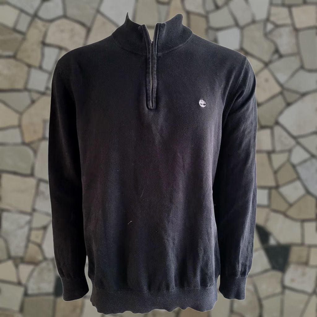 Timberland Timberland XXL Black Quarter-Zip Sweater Mens Shirt XXL Black Timberland Quarter-Zip Sweater Size US XXL / EU 58 / 5 - 1 Thumbnail