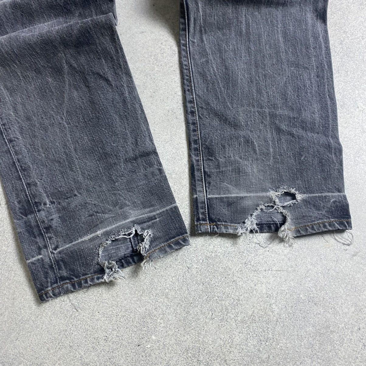 Stone Island Vintage 80s Trashed Stone Island Jeans Patch Logo Dnim pants Size US 36 / EU 52 - 3 Thumbnail