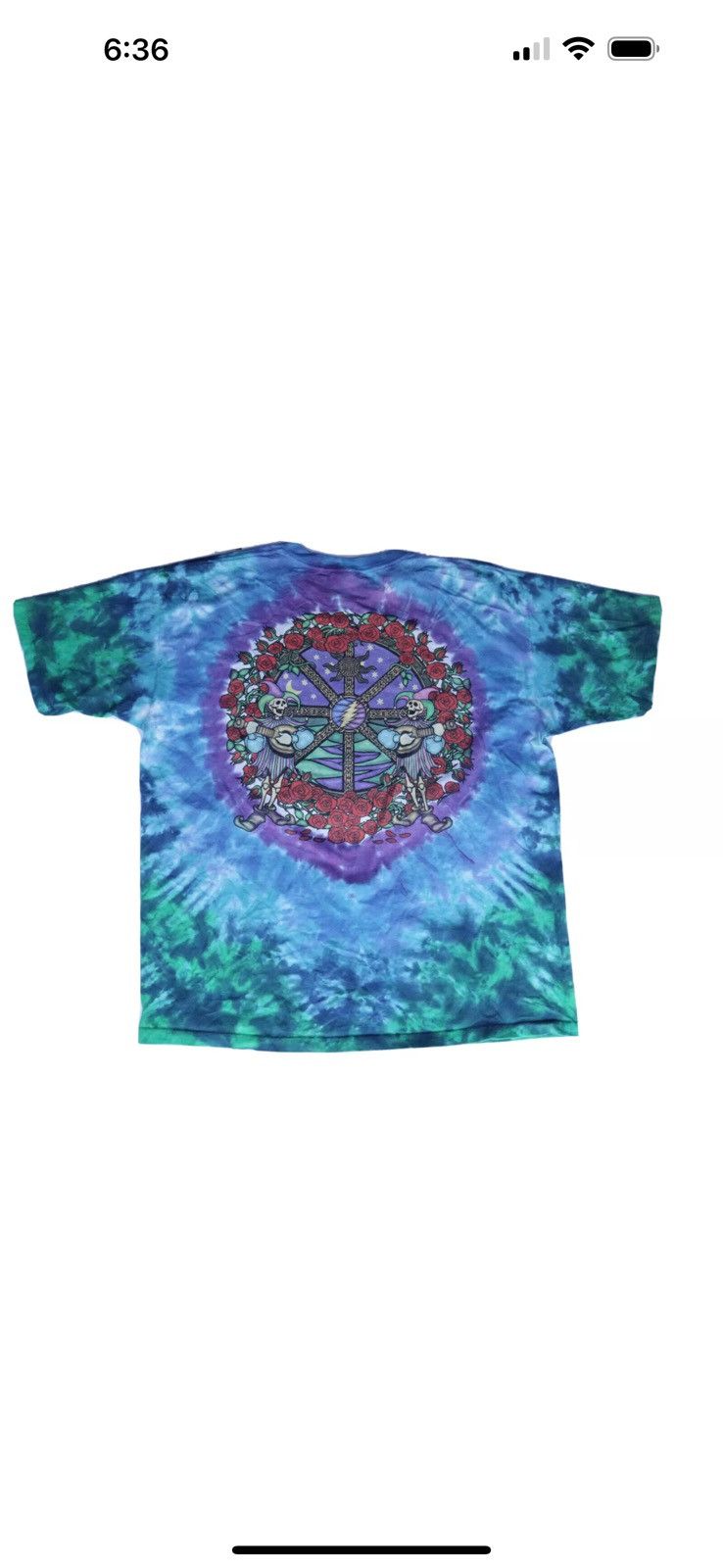 Grateful Dead × Liquid Blue × Vintage 2000 Grateful Dead Tie Dye T Shirt Size XL Made in USA Size US XL / EU 56 / 4 - 5 Thumbnail