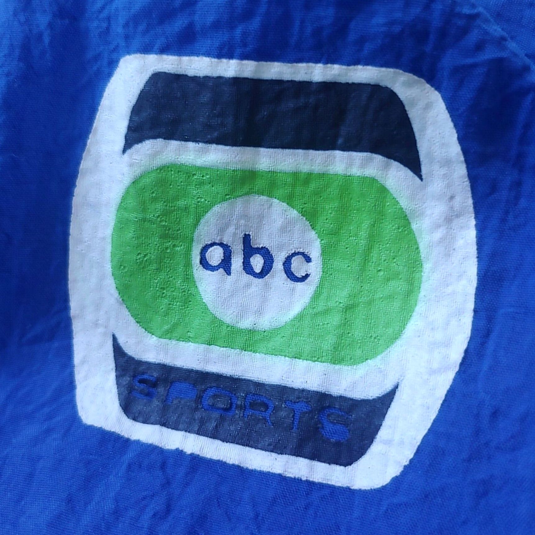 Vintage VINTAGE ABC Sports Windbreaker XL Full Zip Blue Nylon Logo Jacket Men Size US XL / EU 56 / 4 - 7 Thumbnail