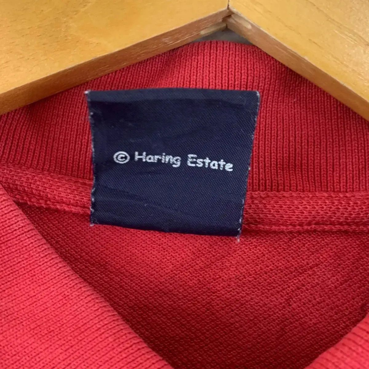 Keith Haring KEITH HARING x UNIQLO City Cycles Pop Art Red Polo Tee Shirt Size US M / EU 48-50 / 2 - 8 Thumbnail