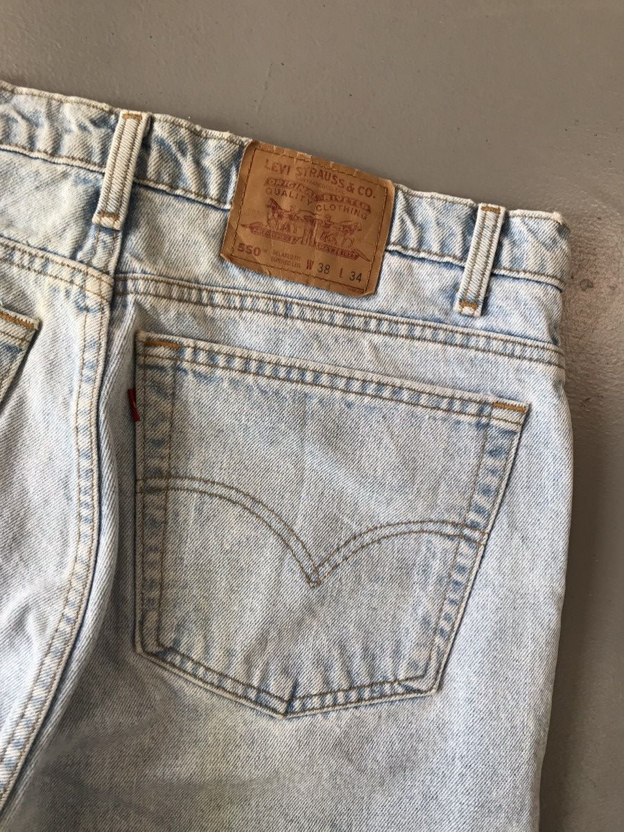 Levi's × Vintage Crazy vintage 90s Levi’s Strauss 550 baggyfit denim Size US 37 - 10 Thumbnail