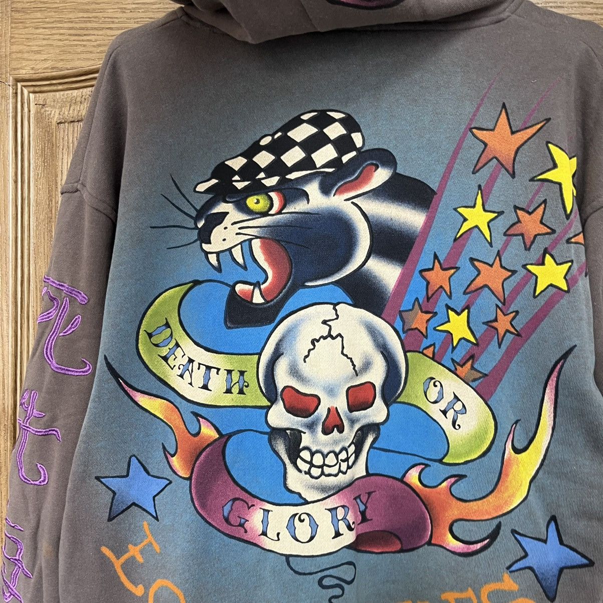 Ed Hardy Ed Hardy Zip-Hoodie Dog Big Logo Y2K Size US M / EU 48-50 / 2 - 12 Thumbnail