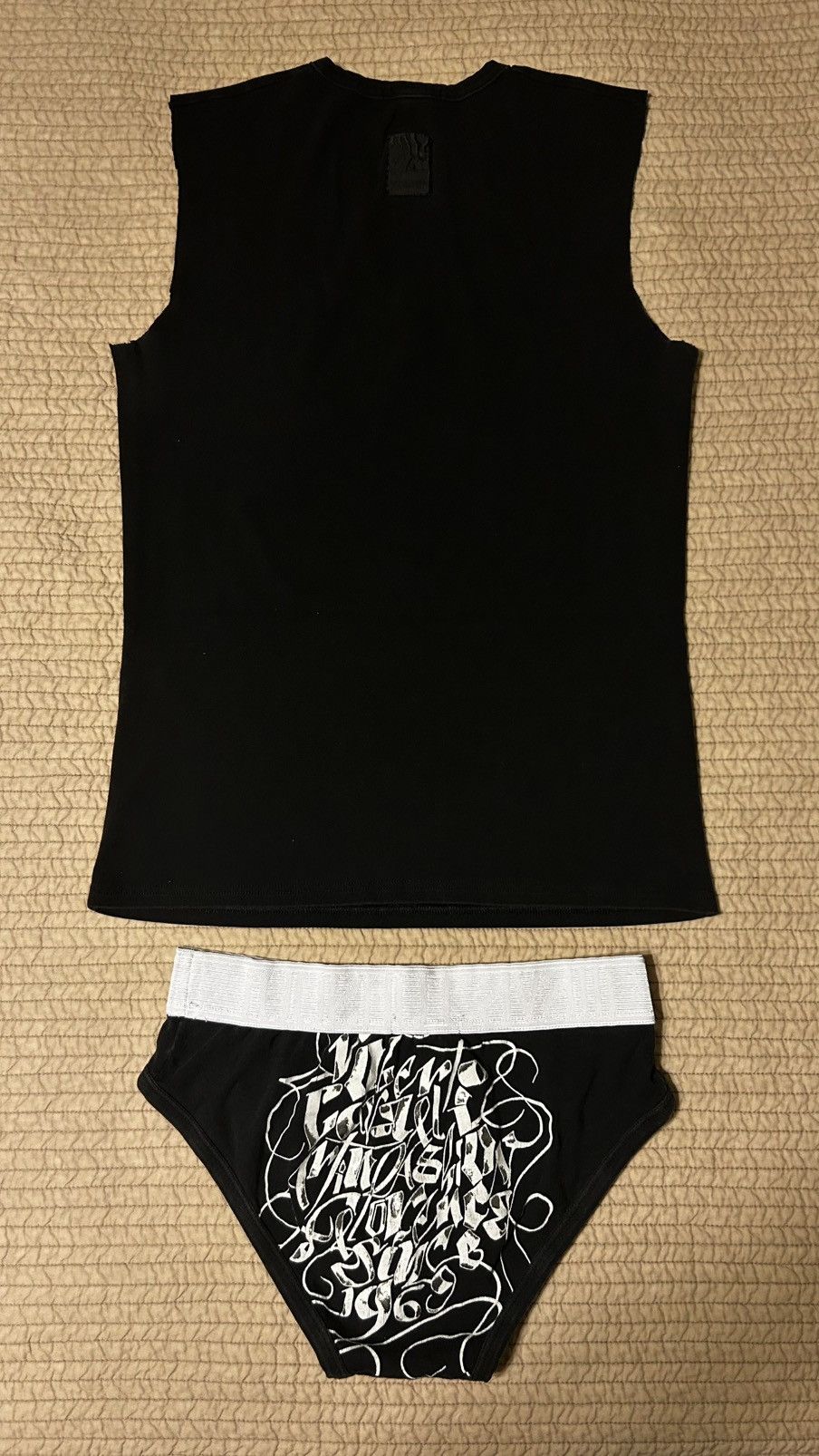 Roberto Cavalli Vintage 2004 Stretch Cotton Metallic Graphic Sport Brief Size 28 - 4 Thumbnail