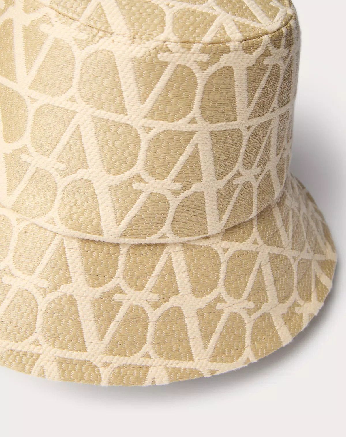Valentino oc11z0725 Size:58/Iconographe Raffia Bucket Hat in beige Size ONE SIZE - 2 Thumbnail
